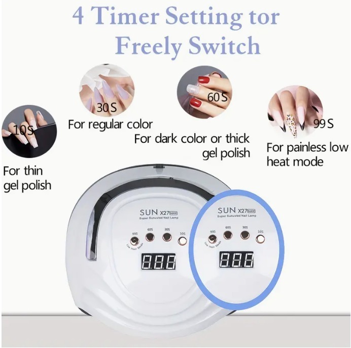 Professional Sunx23, 240V Nail Lamp with 81 Lamp Beads - Image 5