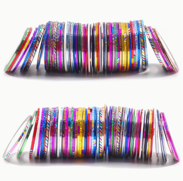 Multicolor Nail Art Tape | 5 Pcs - Image 3