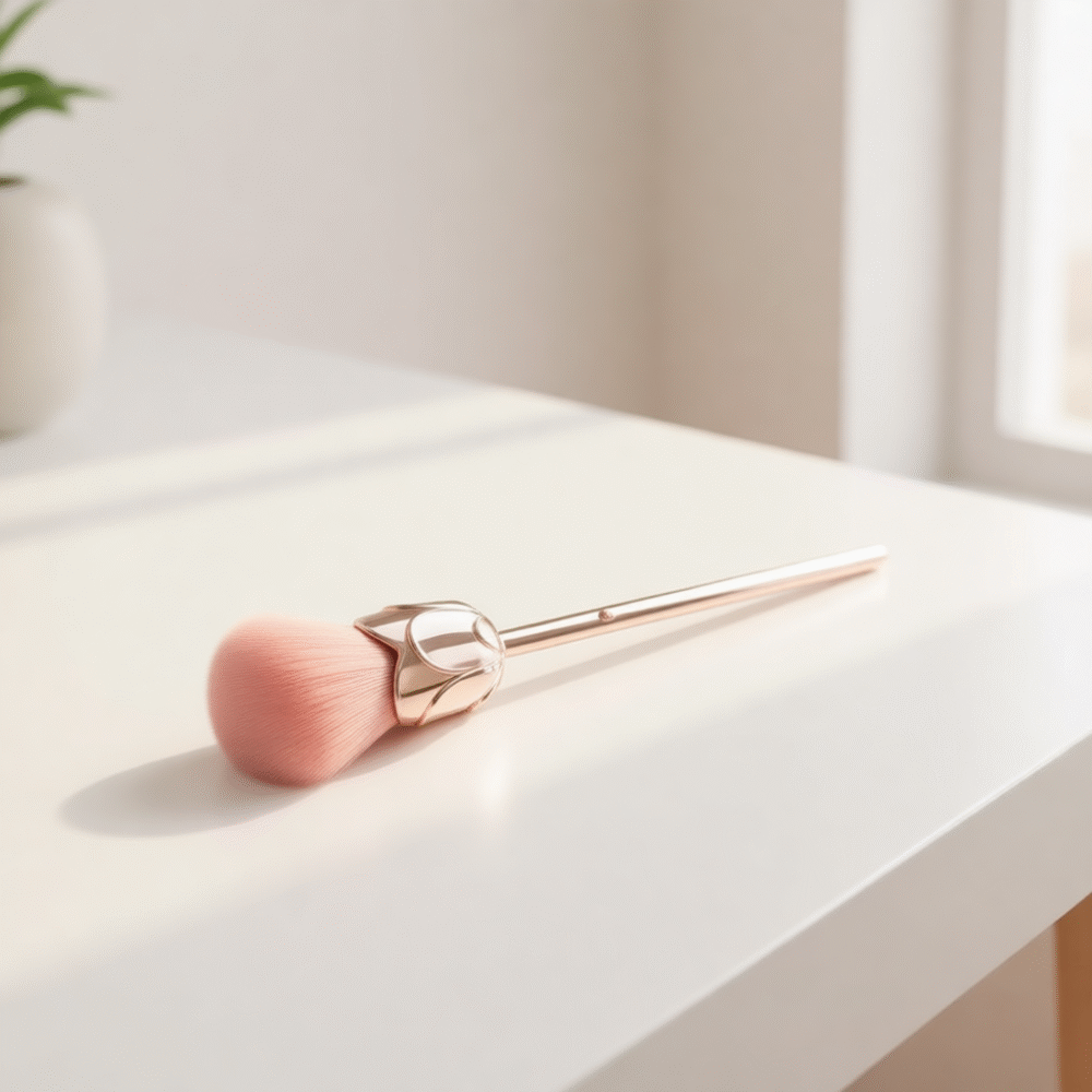 Floral Nail Dust Cleaning Brush