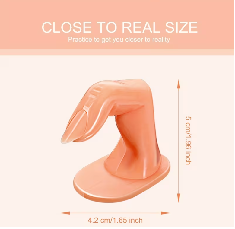 Durable Plastic Practice Finger Nail Art Training Tool - Image 2