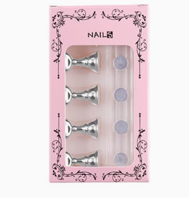 Nail Practice Stand Set – Magnetic Base with 5 Holders - Image 2