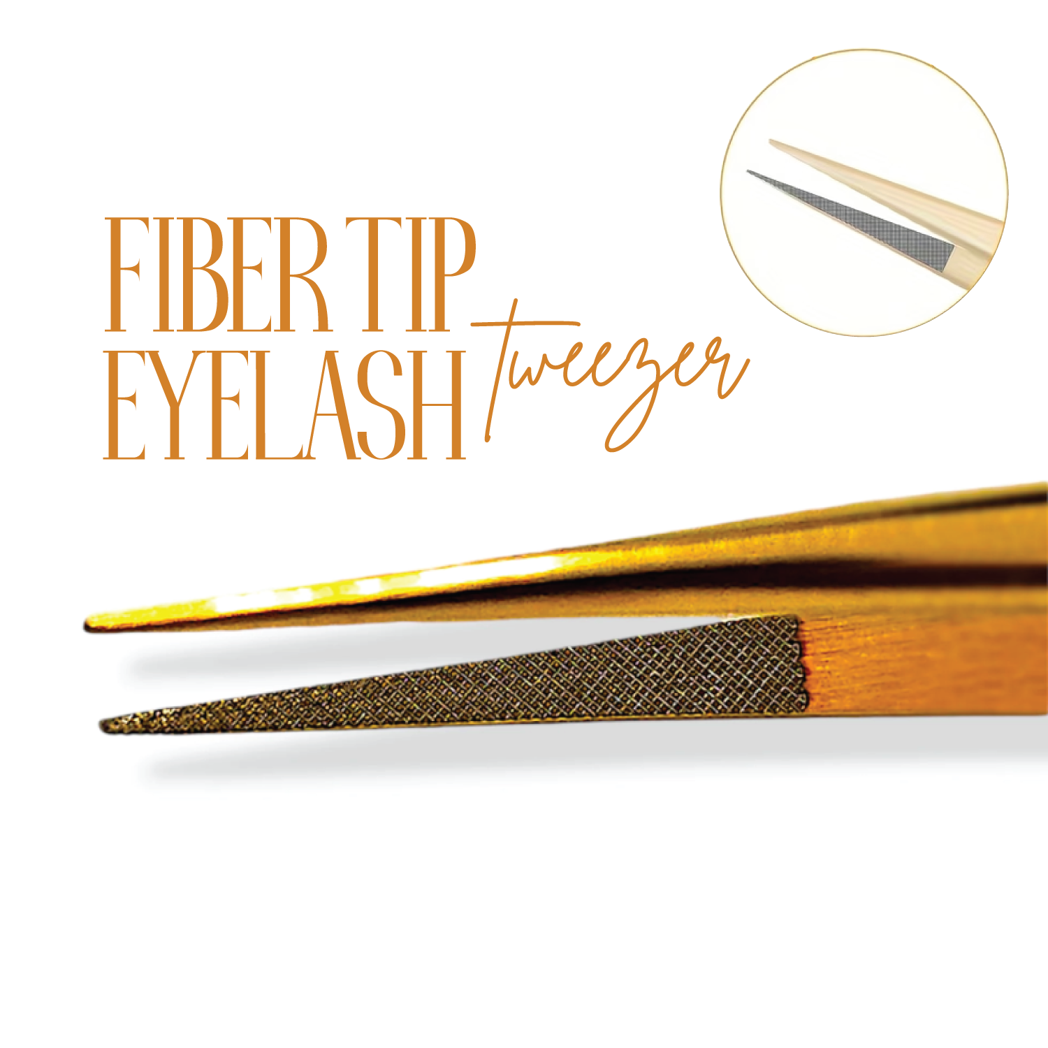 Fiber Tip Peacock Straight Tweezer