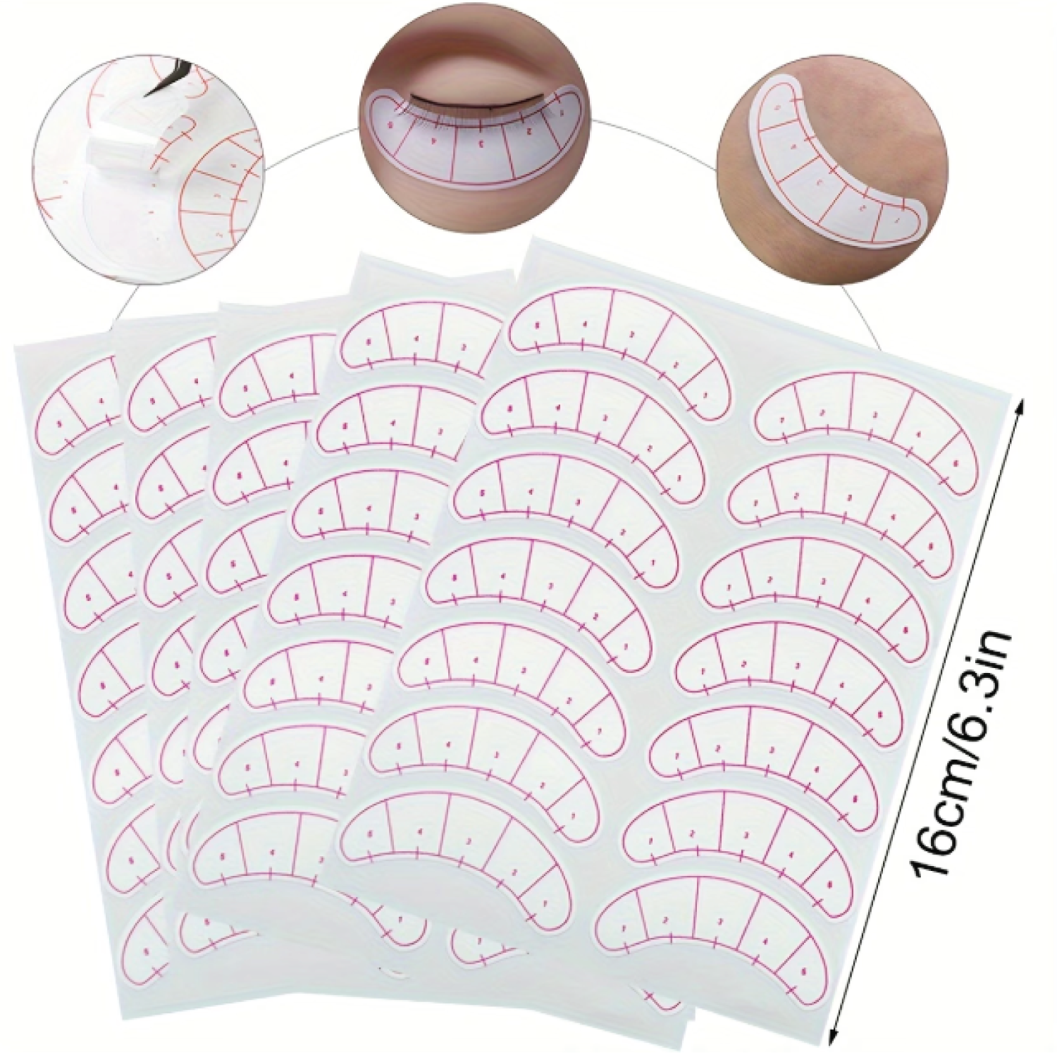 Lash Positioning Mapping Sticker - Image 3