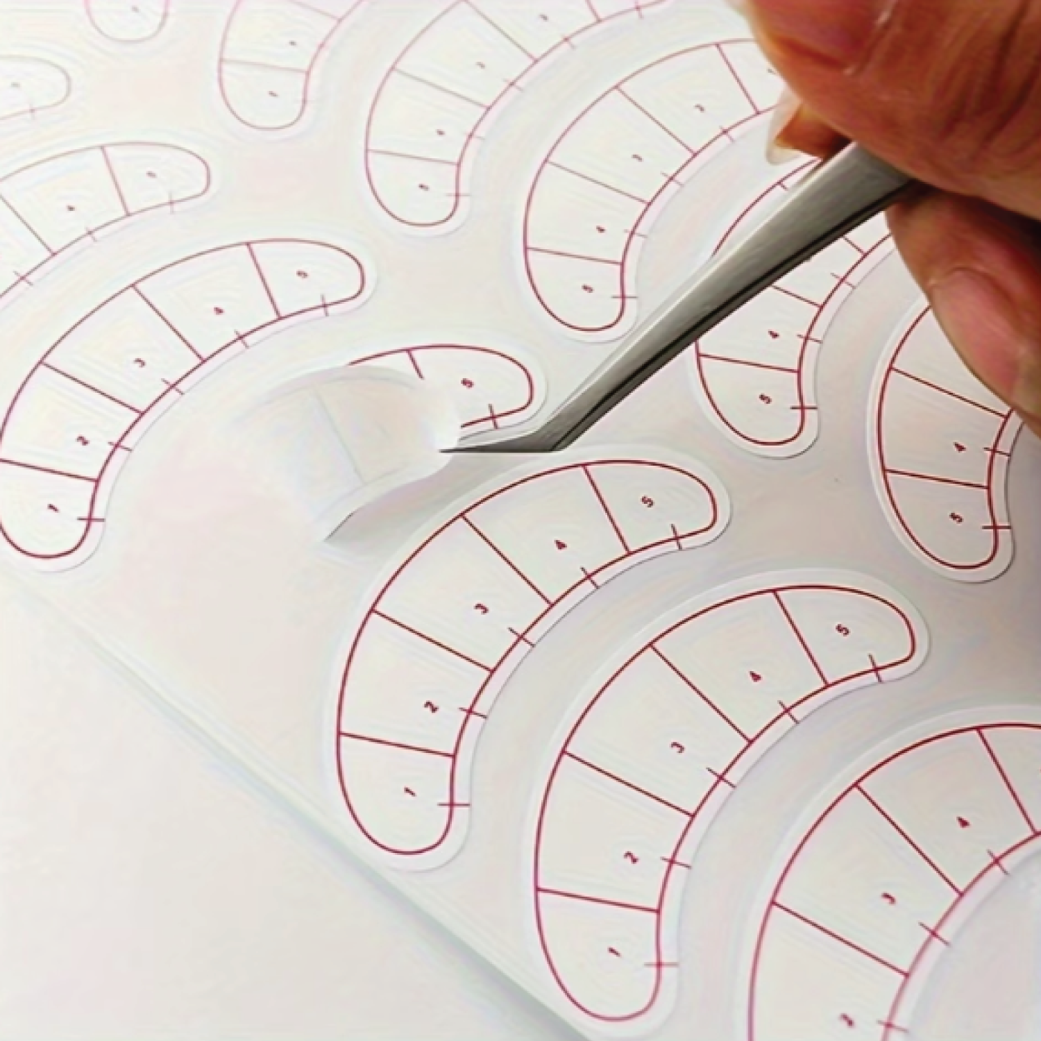 Lash Positioning Mapping Sticker - Image 2
