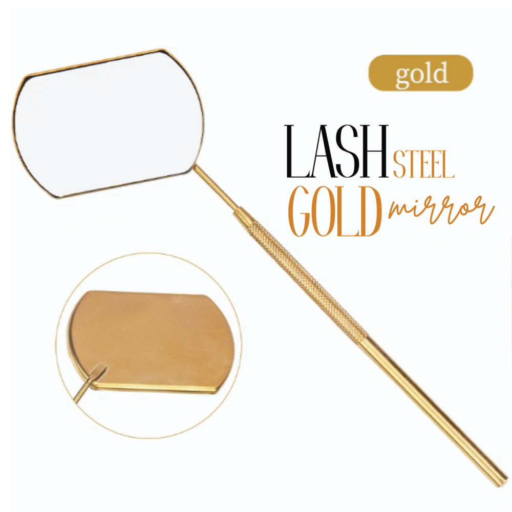 Lash Stainless Gold Steel Mirror